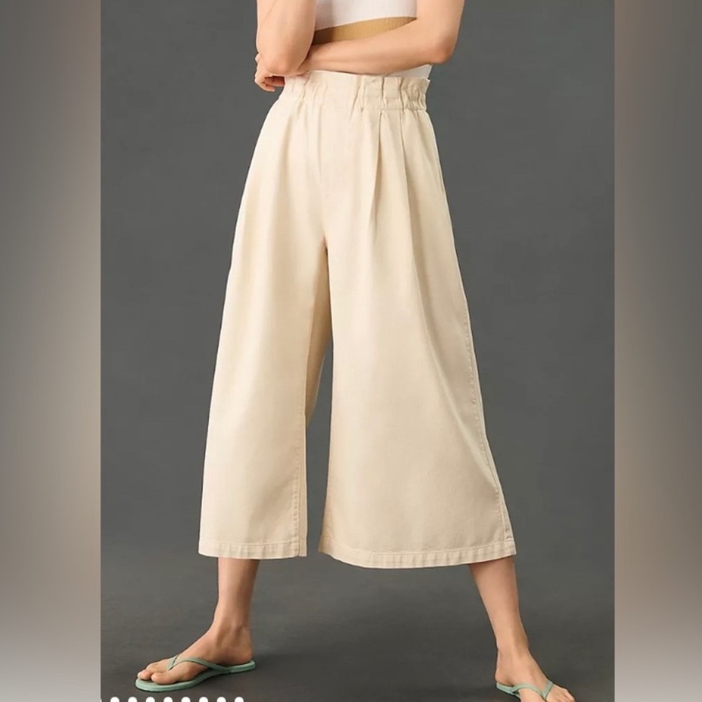 Anthropologie Pilcro Wide Leg Cropped Pants